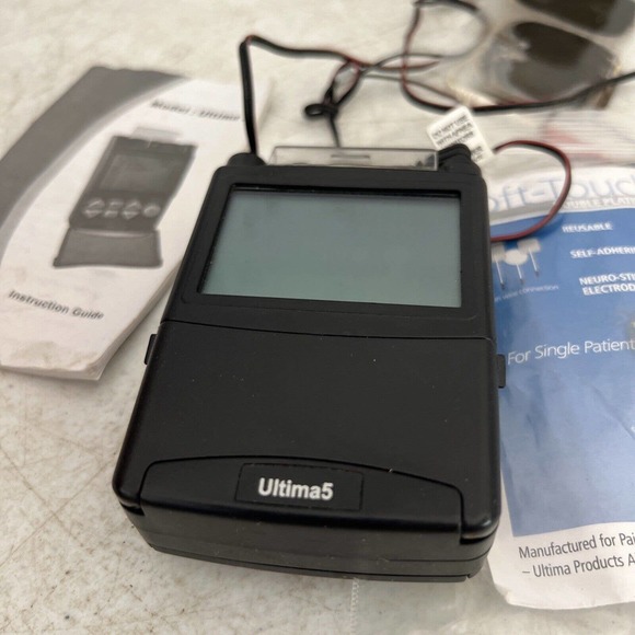 Ultima 5 TENS U5 unit with carrying case and instructions manual - Picture 8 of 11